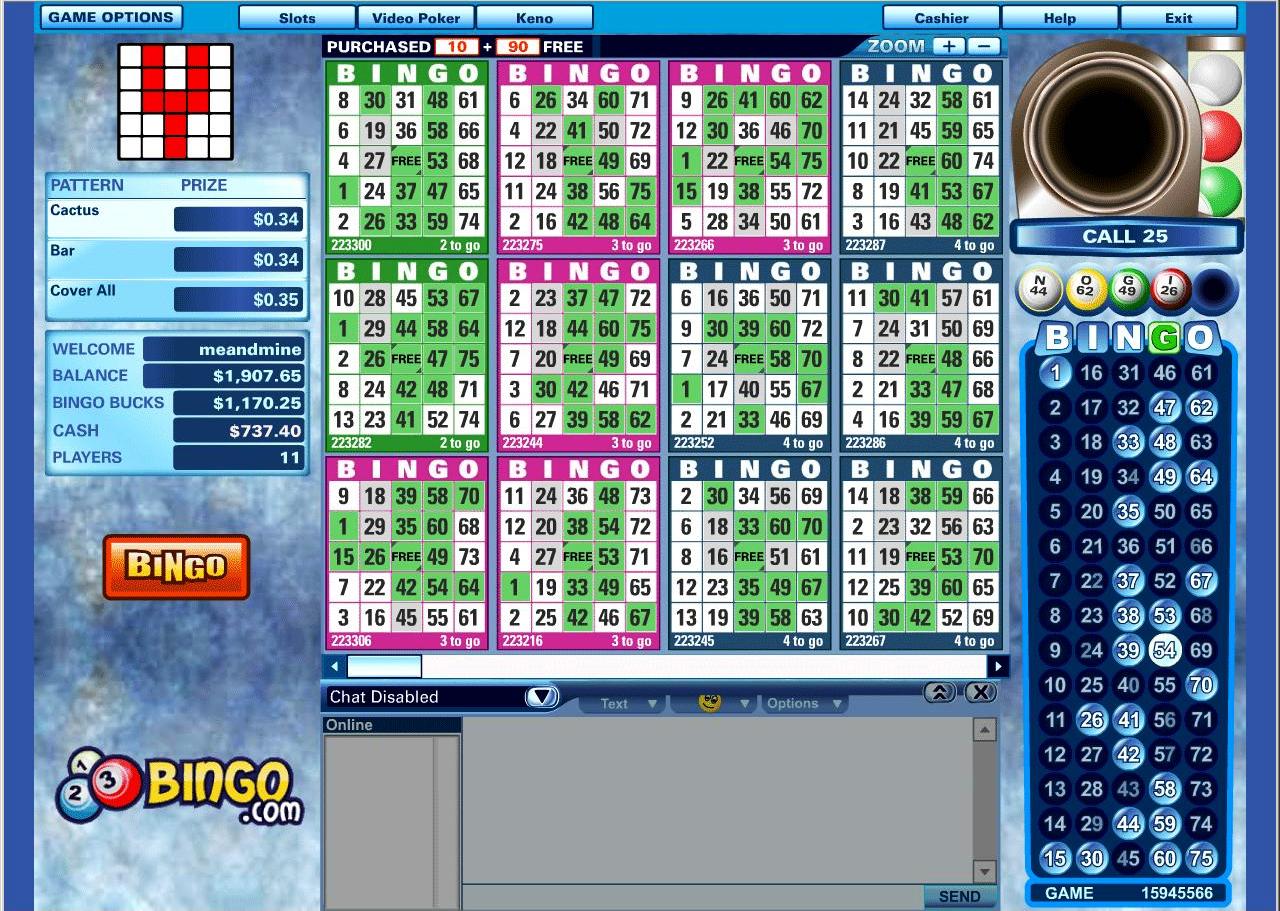 123 Bingo Online Lobby
